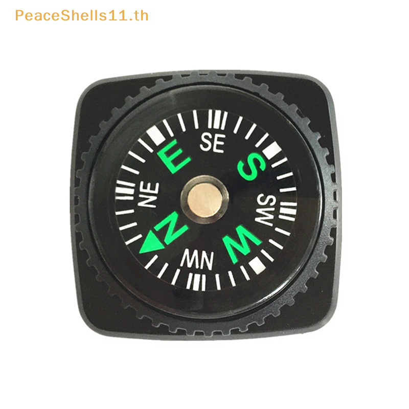 PeaceShells สายนาฬิกาปุ่มเข็มทิศ Survival กระเป๋าเข็มทิศเดินป่ากลางแจ้ง Camping อุปกรณ์เสริม TH