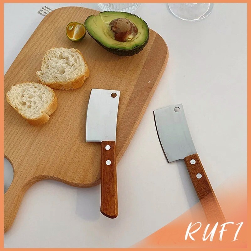 RUFI มีดอีโต้เล็ก mini ด้ามไม้ มีดบังตอจิ๋ว  mini kitchen knife - รูปที่ 3