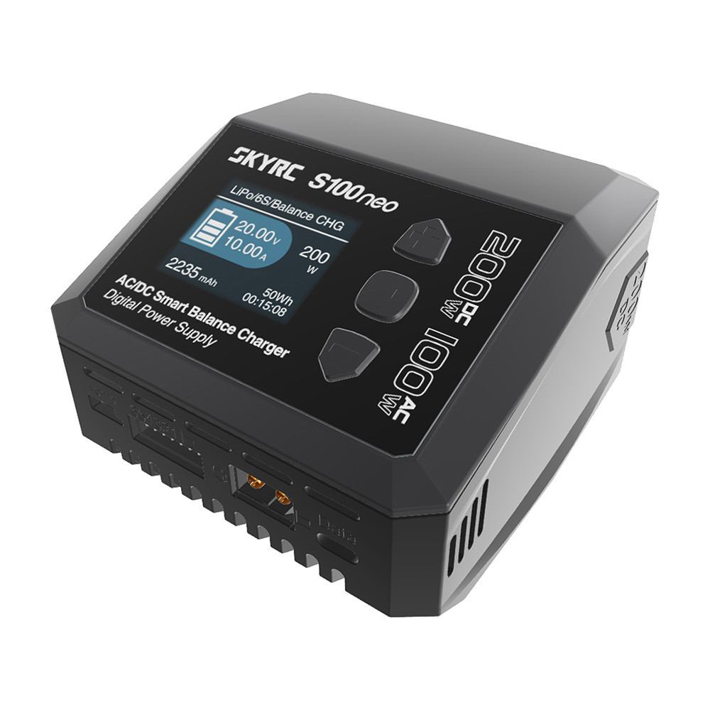 Skyrc ที่ชาร์จแบตเตอรี่อัจฉริยะ S100neo AC100W DC200W 12A LiPo สําหรับรถบังคับ