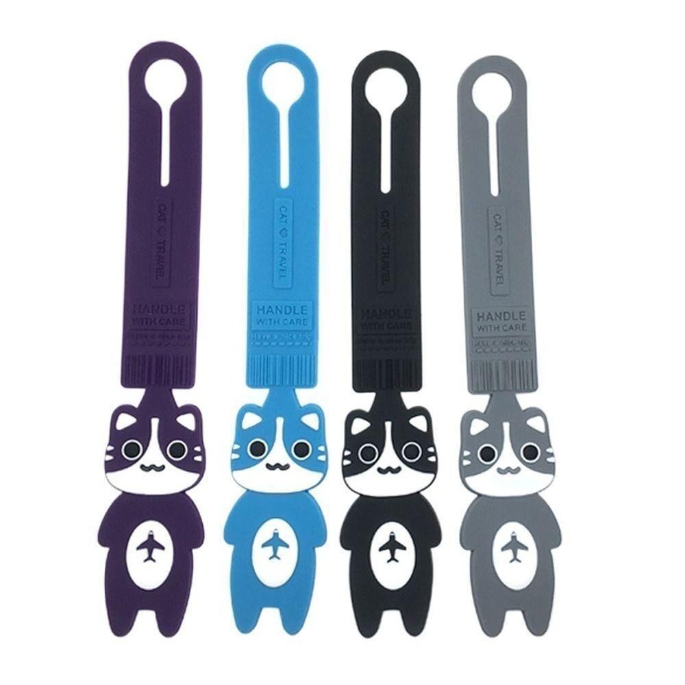 Backstagereat Travelกระเป๋าเดินทาง Tag, Cartoon Travel Accessories ป้ายห้อยกระเป๋า, Creative PVC