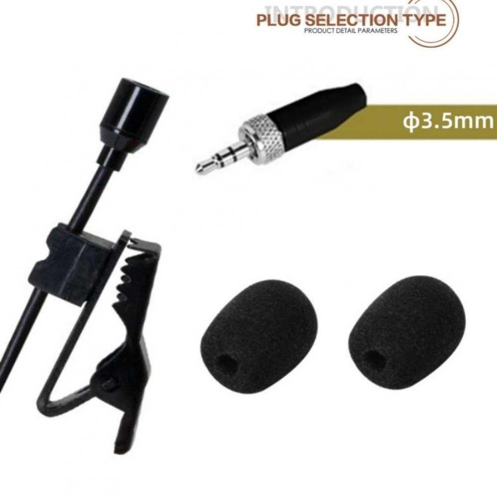 ไมโครโฟน สีดํา ถอดออกได้ สําหรับ Sennheiser Lapel Clip ราคา ถูกที่สุด ดีลบีเคเค แกลเลอรีภาพที่ 3