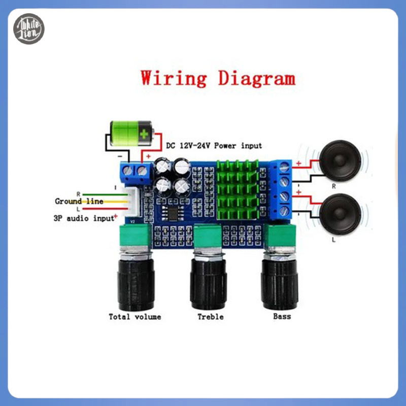 Wl| ใหม่ บอร์ดขยายเสียงดิจิทัล XH-M567 TPA3116D2 ช่องคู่ ปรับได้ต่ํา