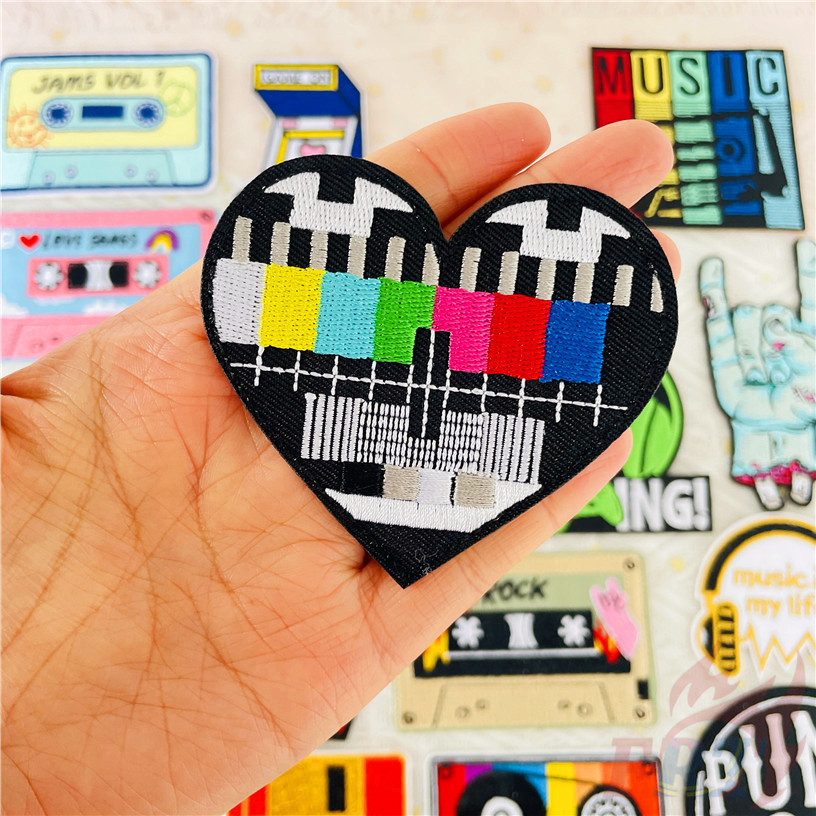 ☸ แผ่นแพทช์เหล็ก ลายศิลปะดนตรีร็อค สไตล์พังก์ร็อค ☸ แผ่นแพทช์รีดติดเสื้อ ปักลาย DIY 1 ชิ้น - รูปที่ 7