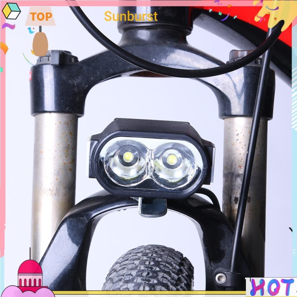 แตรไฟหน้า LED 36V 48V 60V สําหรับรถจักรยานไฟฟ้า สกูตเตอร์ [Sunburst11.th]
