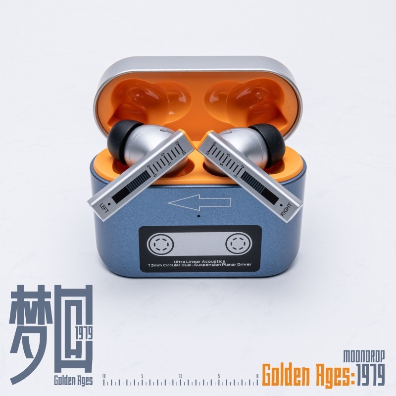 Moondrop Golden อายุ TWS หูฟัง 13 มม.Super-Linear Full-Frequency Planar Magnetic Driver Multi-Protocol Lossless Transmission