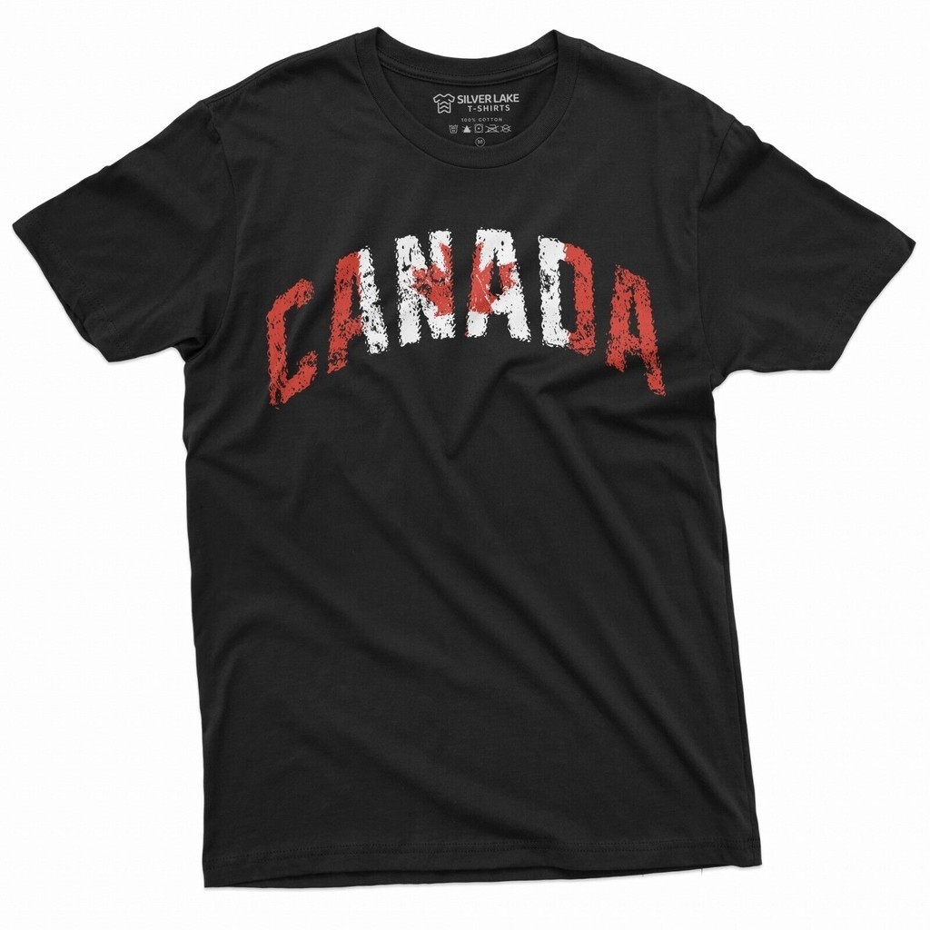 Canada Shirt Canada Flag เสื้อยืด Canada Day Tee Canada Patriotic Tee