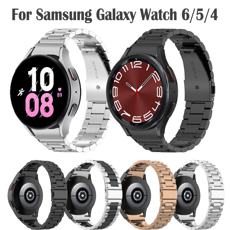 ไลน์ samsung galaxy watch 6 4 classic สายสมาร์ทวอทช์ สาย watch 5 Pro 45mm เส้นโลหะ 43mm 47mm 44mm 40mm สายสแตนเลส