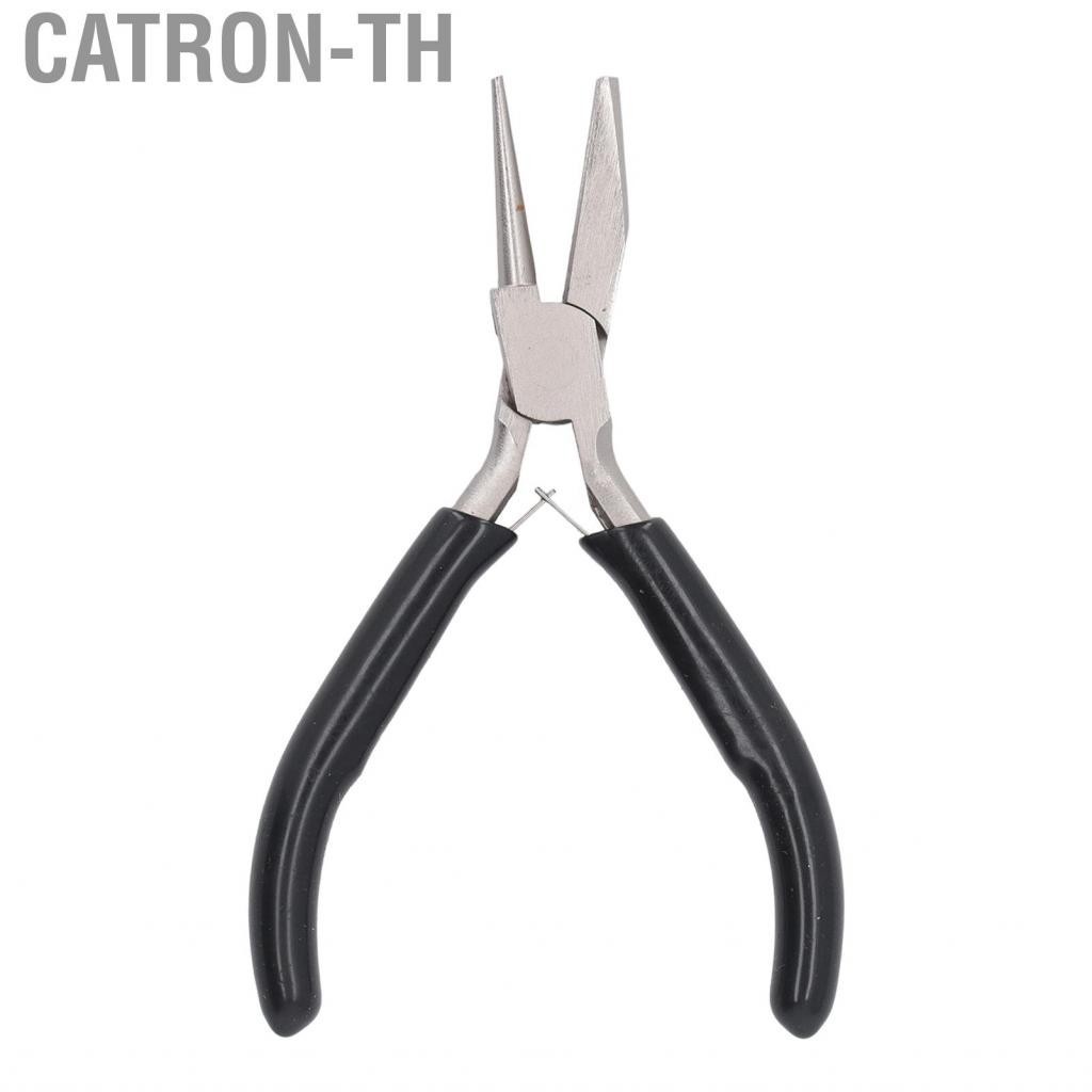 Catron-th 5in Wire Looping Pliers Half Concave Round Nose Carbon Steel Winding Tool
