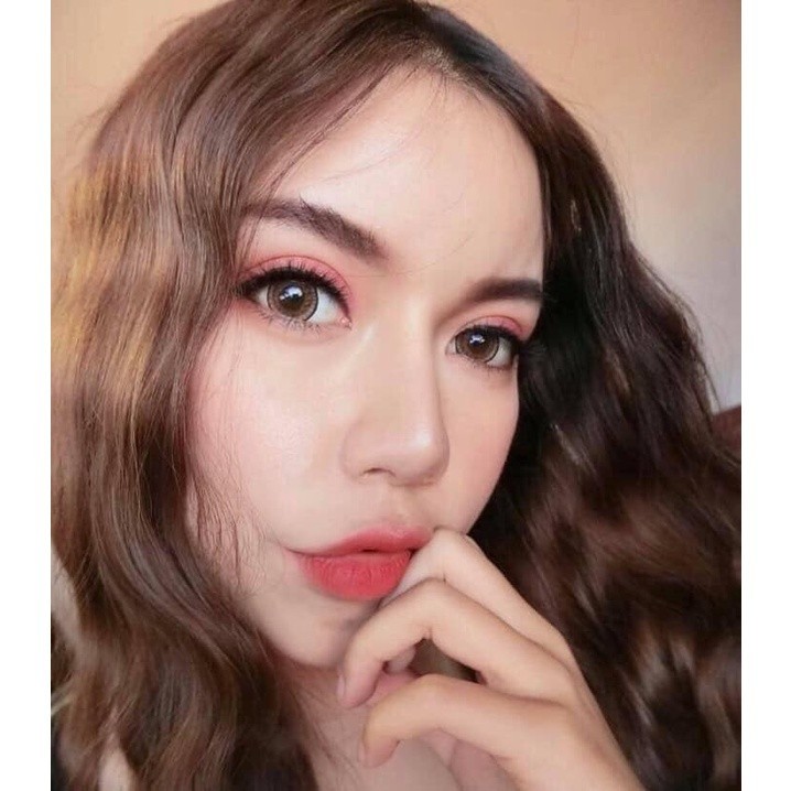 💗คอนแทคเลนส์ - ขนาดบิ๊กอาย 💗Opal (Montra) สี : Brown