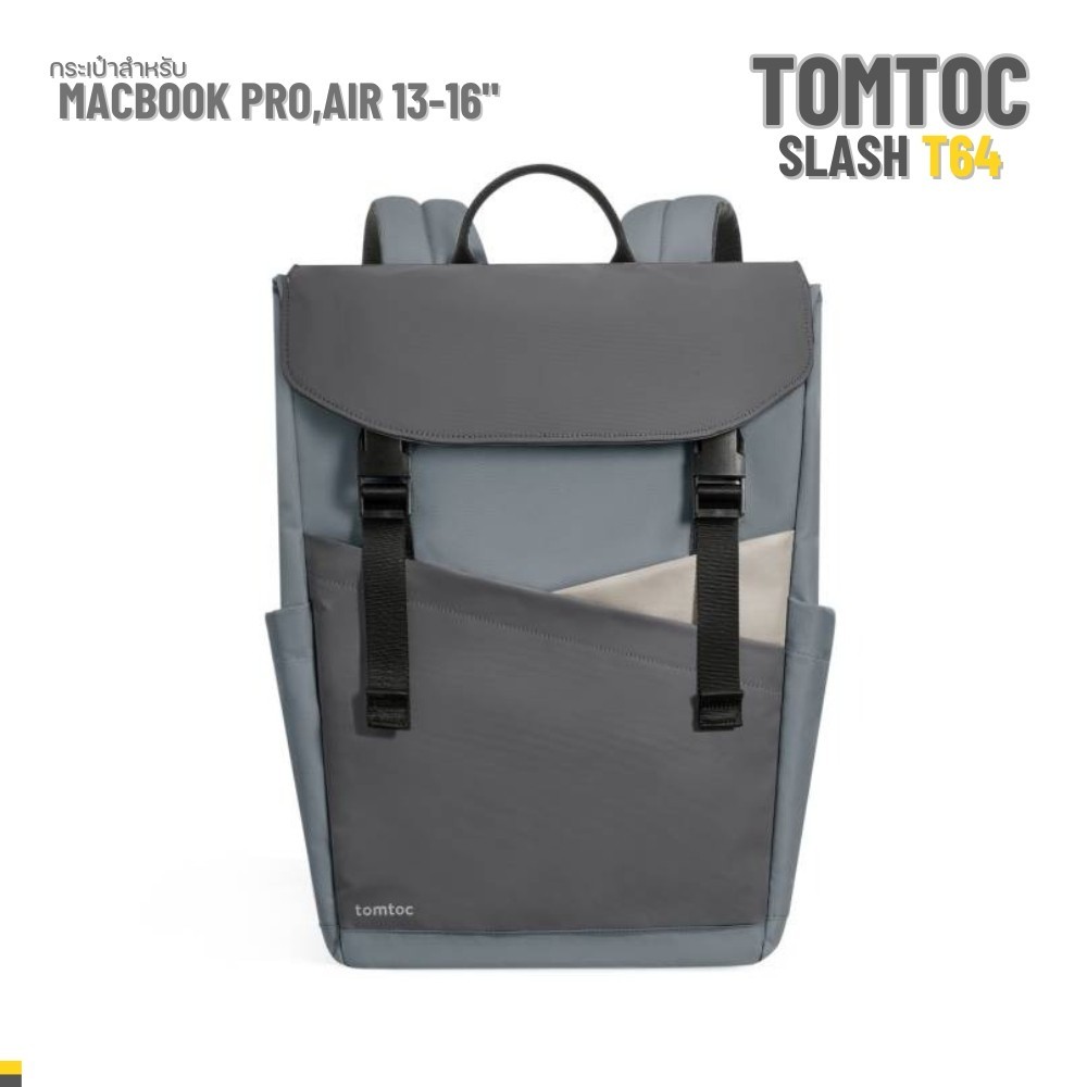 Tomtoc Slash-T64 Flip Laptop Backpack 18L - Turquiose