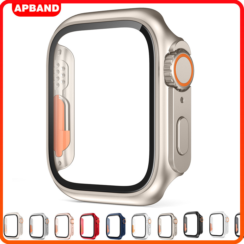 เคสนาฬิกาข้อมือ PC กระจก for Apple Watch SE 3 2 40 มม. 45 มม. 44 42 มม. 38  iWatch Series 11 10 9 8 7 6 5