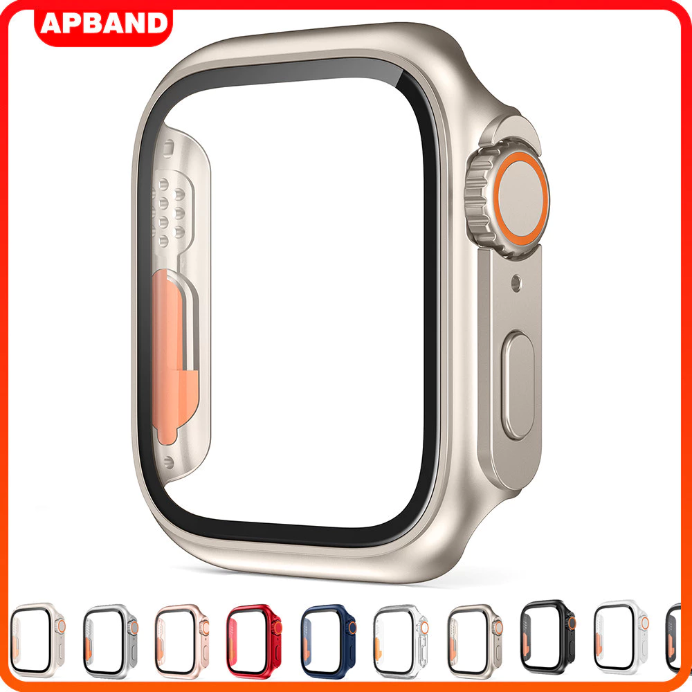 เคสนาฬิกาข้อมือ PC กระจก for Apple Watch SE 3 2 40 มม. 45 มม. 44 42 มม. 38 iWatch Series 11 10 9 8 7 6 5