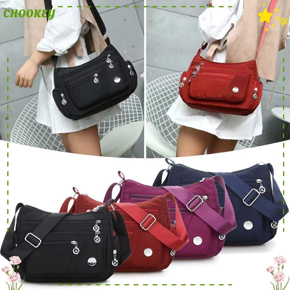 Chookey กระเป๋าสะพายไหล่ ทรงโท้ท ขนาดเล็ก หลายชั้น แฟชั่นสําหรับสตรี