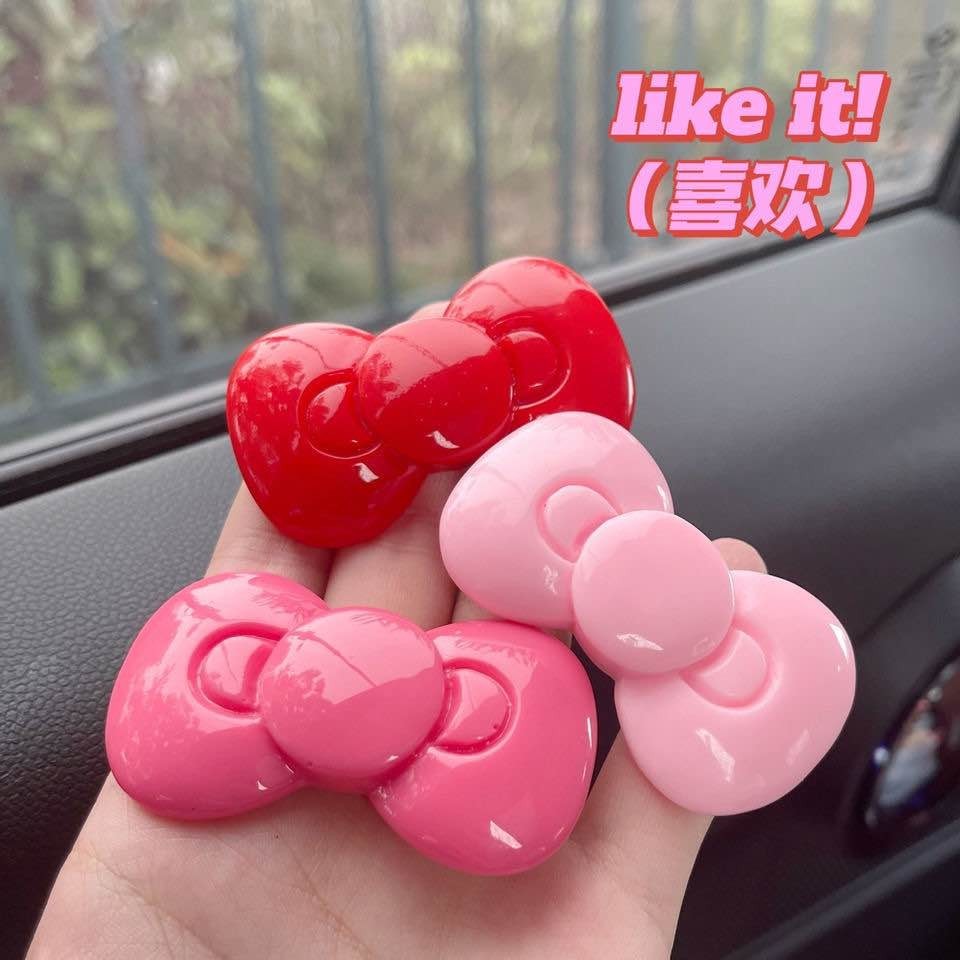 พร้อมส่ง🇹🇭 ราคา/ชิ้น B017 กิ๊บติดผม โบว์ติดผม กุหลาบสีชมพู ที่ติดผม ที่หนีบผม เครื่องประดับผม