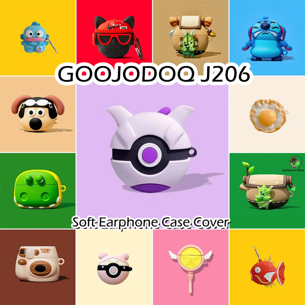 imamura สําหรับ GOOJODOQ J206 กรณีสร้างสรรค์จําลองการ์ตูนจัดแต่งทรงผมซิลิโคนอ่อนนุ่มหูฟังกรณีปลอก NO