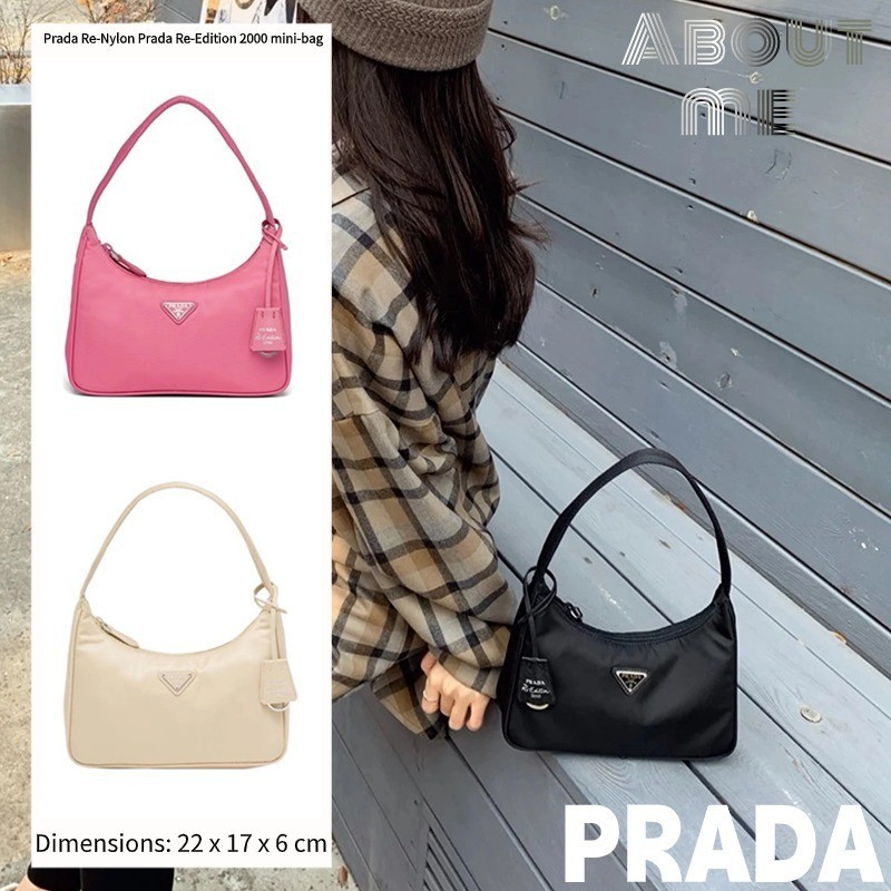 ปราด้า Prada Re-Nylon Prada Re-Edition 2000 mini-bag กระเป๋าใต้วงแขนผู้หญิง