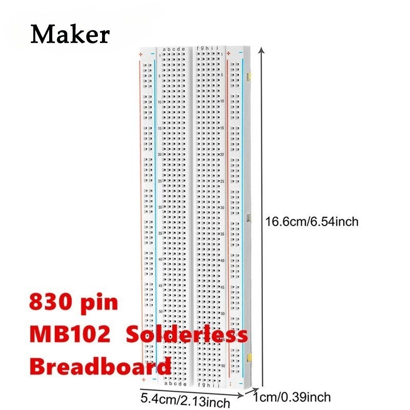 Mb102 บอร์ดเบรดบอร์ด PCB 830 องศา สําหรับ MB-102 Arduino