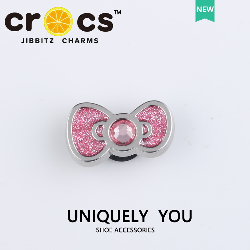JIBBITZ cross charms ตัวติดรองเท้า โบว์น่ารัก ตัวติดรองเท้า cross