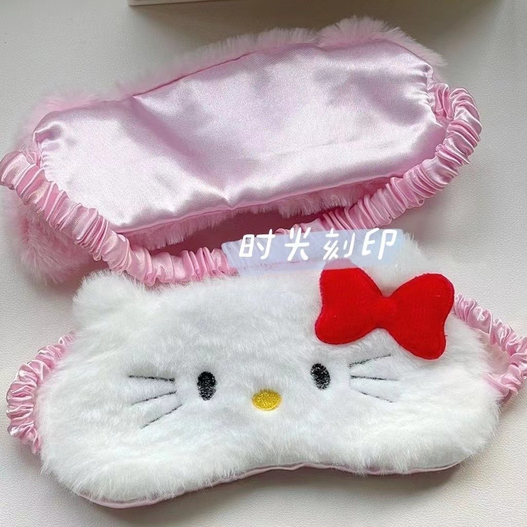SANRIO หน้ากากปิดตานอนหลับ ลายการ์ตูน Melody Cinnamoroll Babycinnamoroll น่ารัก สําหรับเดินทาง