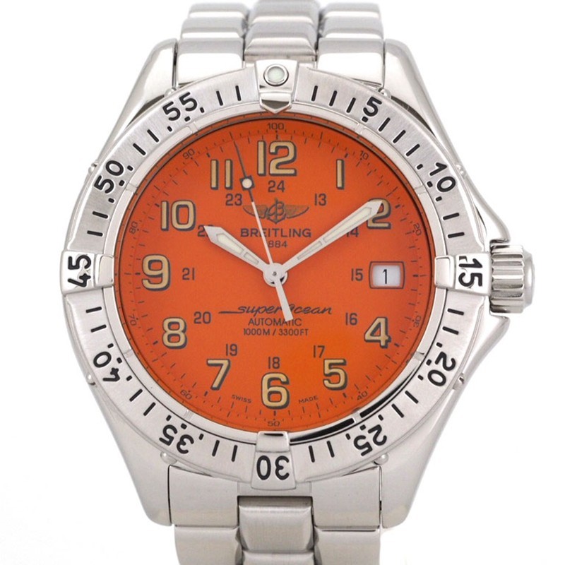 Breitling นาฬิกาข้อมืออัตโนมัติ ของแท้ สําหรับผู้ชาย A17340