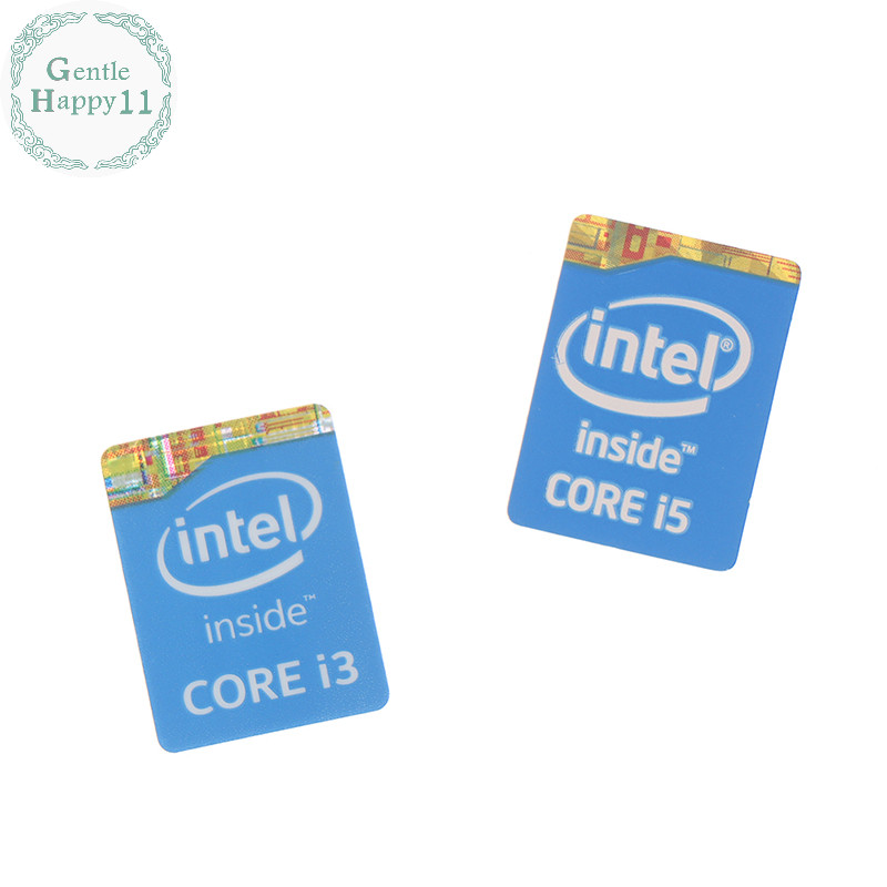 Gentlehappy สติกเกอร์ฉลาก 4th Generation Intel Core I3 I5 I7 สําหรับตกแต่งโน้ตบุ๊ก 5 ชิ้น