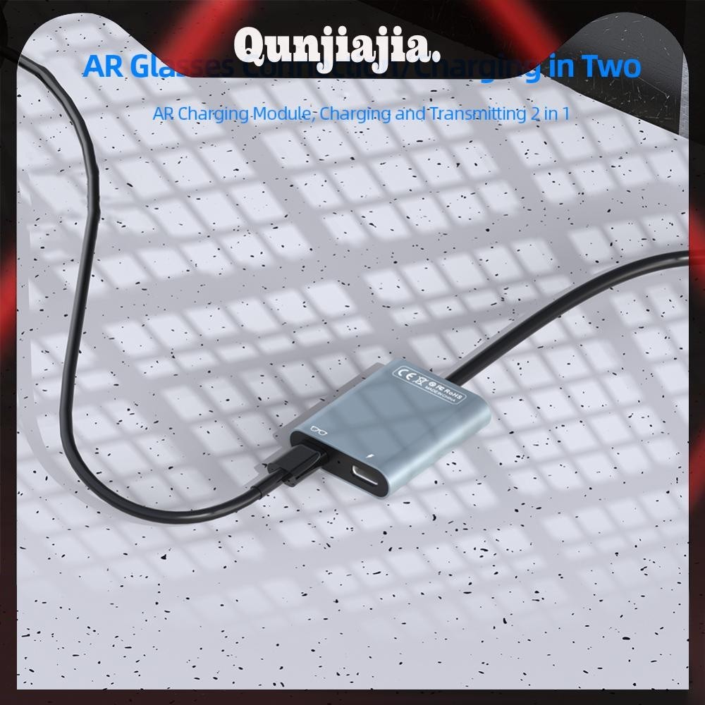 2 in 1 ฮับ USB-C PD100W ถ่ายโอนข้อมูล 10Gbps สําหรับแว่นตา AR - รูปที่ 7