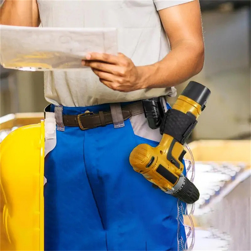 กล่องเครื่องมือกล่องเครื่องมือเอวมัลติฟังก์ชั่สว่านไฟฟ้าประแจแบบพกพาหัวเข็มขัดคลิปเดินทางกลางแจ้ง [รถบ้าน] - รูปที่ 2