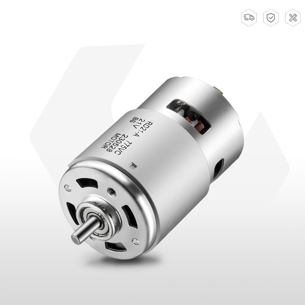 มอเตอร์แปรงถ่าน 18V 775 20000RPM แรงบิดสูง สําหรับประแจขัด ประแจมุม เครื่องเจียรไฟฟ้า เลื่อยโซ่ เครื่องดูดฝุ่น