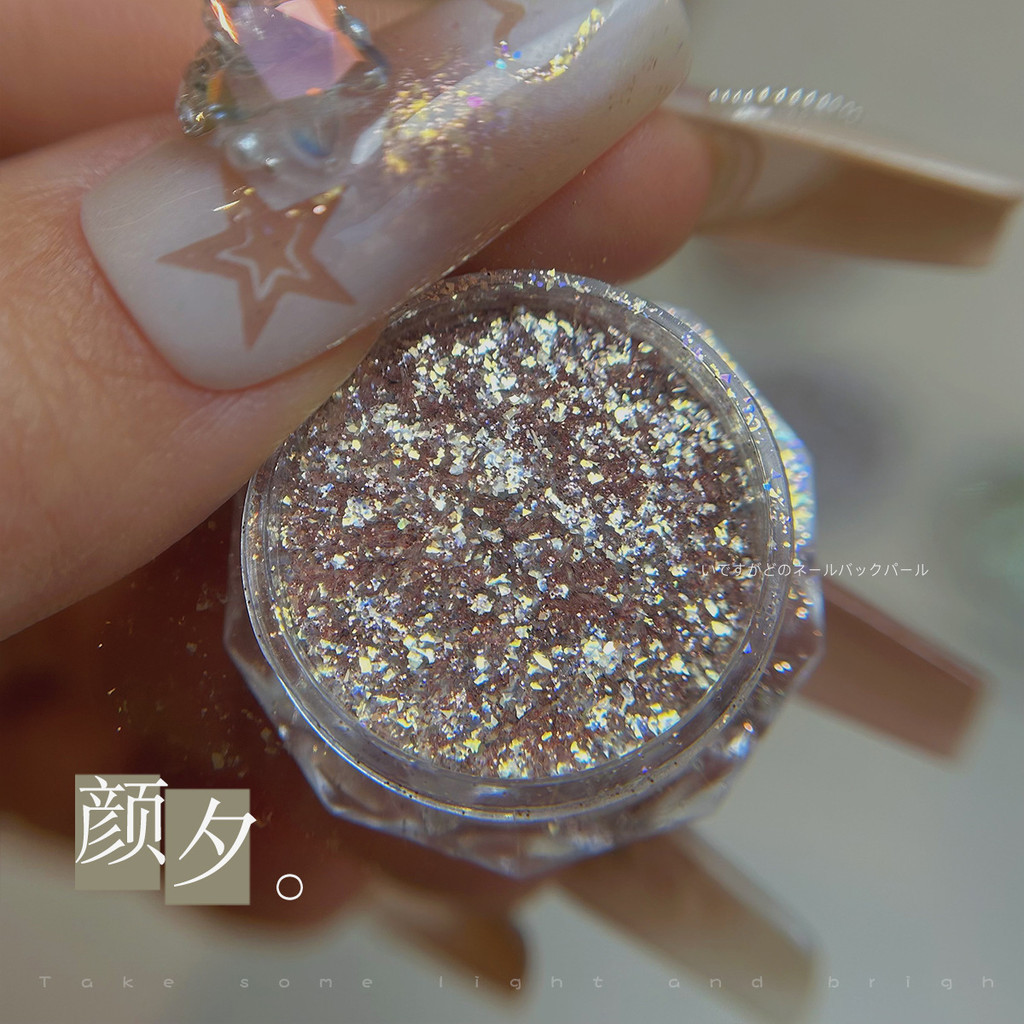 ขายดี ผงเพชรแตก สไตล์ญี่ปุ่น, ผงเพชร ดาวฝัน, ก้อนเมฆ สดใส, เล็บประกายละเอียด, อุปกรณ์ทําเล็บกลิตเตอร์ ขายส่ง - รูปที่ 4