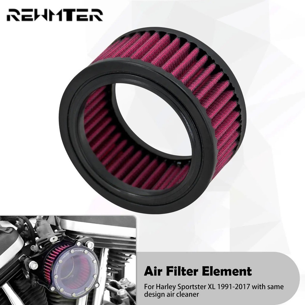 RE Motorcycle Small Air Cleaner Element Replacement Air Filter For Harley Sportster XL 883 1200 72 4