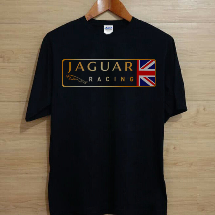 Jaguar Racing Beauty L0Go Us เสื้อยืดพิมพ์ลายตลก