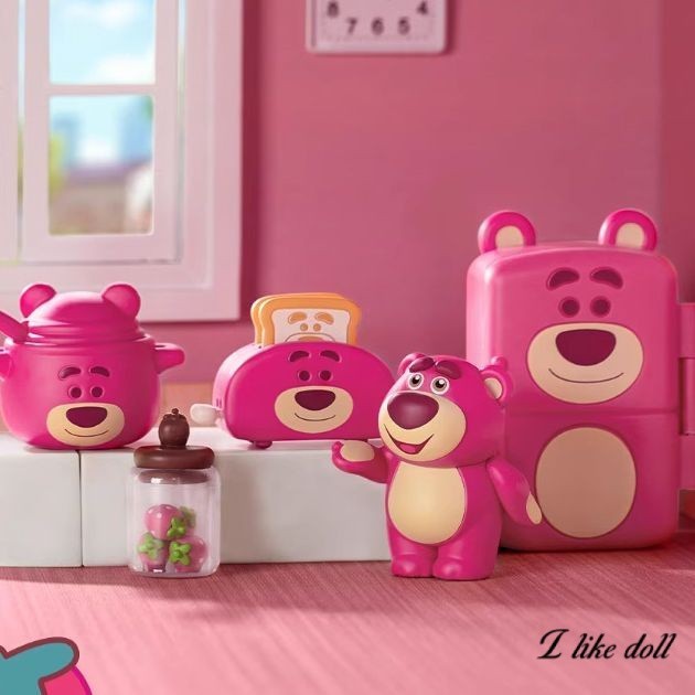 【พร้อมส่ง】teddy bear/ของขวัญ ตุ๊กตาหมีสตรอเบอร์รี่น่ารัก แฮนด์เมด สําหรับเด็กผู้หญิง