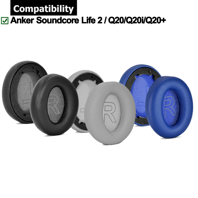 1 คู่สําหรับ Anker Soundcore Life 2 Q20 Q20 + Q20i Q20BT หูฟัง Earpad เบาะฟองน้ําชุดหูฟัง Earmuffs