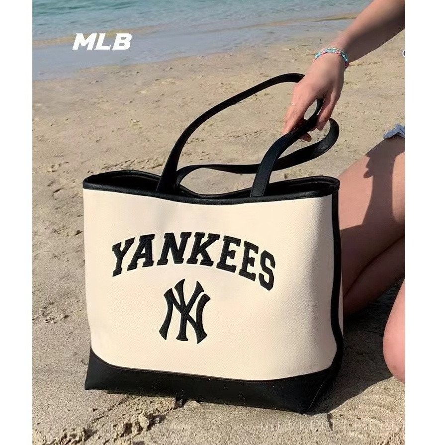 Mlb2024 ใหม่ กระเป๋าโท้ทลําลอง จุของได้เยอะ แบบพกพา สําหรับผู้ชาย และผู้หญิง ORL10 มล.777777-1222 กระเป๋าสะพายข้าง