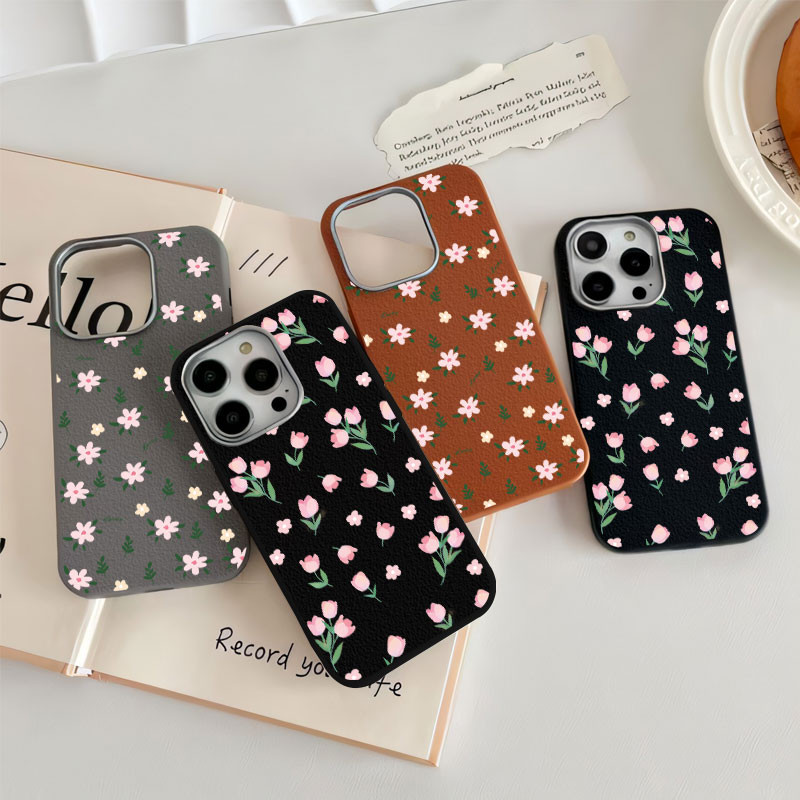 น่ารักดอกทิวลิปดอกไม้สําหรับ Tecno Spark Go 1 1S/Tecno Spark Go 2024 2025 2023 2020 2022 กรณีหนังป้อ