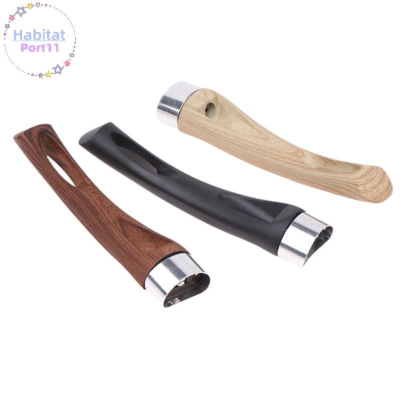 Habitatport 1 PC Bakelite Pan หม้อจับ Anti Scalding Pan Universal Ergonomic อุปกรณ์ครัวเปลี่ยนที่ถอดออกได้ Bakelite Grip th