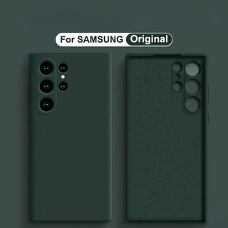Samsungs25 S25Plus S25Ultra GalaxyS25 S25 + S25U Original Liquid Square ซิลิโคนนุ่ม TPU เคสโทรศัพท์สําหรับ Samsung Galaxy S25 Ultra Plus Anti Scratch โทรศัพท์ปกหลังกันชน Protector