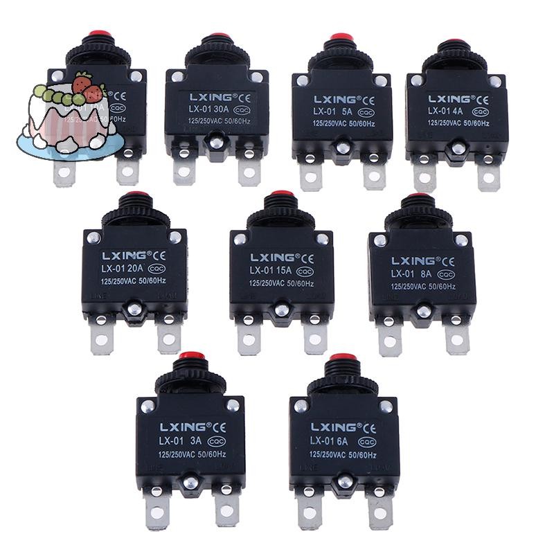 [Sep] Circuit Breaker Overload Protector Switch Fuse 3A 4A 5A 6A 8A 10A 15A 20A 30A .