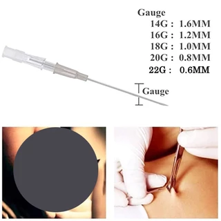 10/30/50 ชิ้นทิ้งเข็มสแตนเลสเครื่องประดับเจาะเครื่องมือ 14G 16G 18G 20G