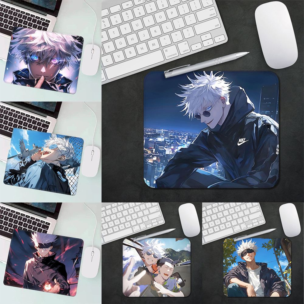 Jujutsu Kaisen Satoru Gojo Gaming Mouse Pad XS แผ่นรองเมาส์ขนาดเล็กสําหรับ PC Gamer เดสก์ท็อปตกแต่งสํานักงานแผ่นรองเม้าส์ Deskmat พรม