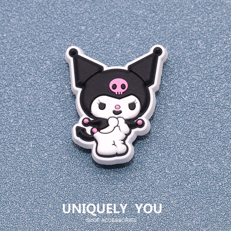 Crocs jibbitz hello kitty น่ารัก crocs charm รองเท้าอุปกรณ์เสริมรองเท้าดอกไม้