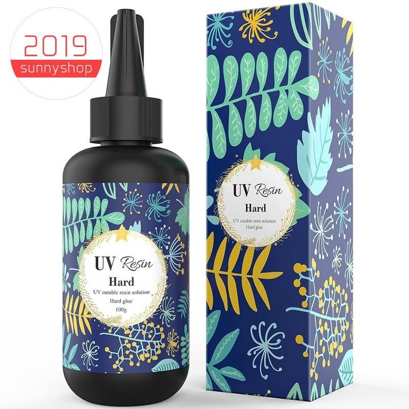 [sunnyshop2019] กาวอีพ็อกซี่เรซิ่น UV แบบแข็ง คริสตัลใส 100 กรัม กันรอยขีดข่วน สําหรับทําเครื่องประดับ DIY