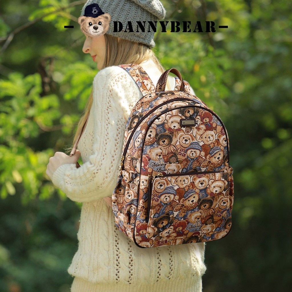 [จัดส่งภายใน 48 ชั่วโมง] DANNYBEAR Danny Bear School Bag กระเป๋าเป้ความจุขนาดใหญ่ กระเป๋าเป้เดินทาง