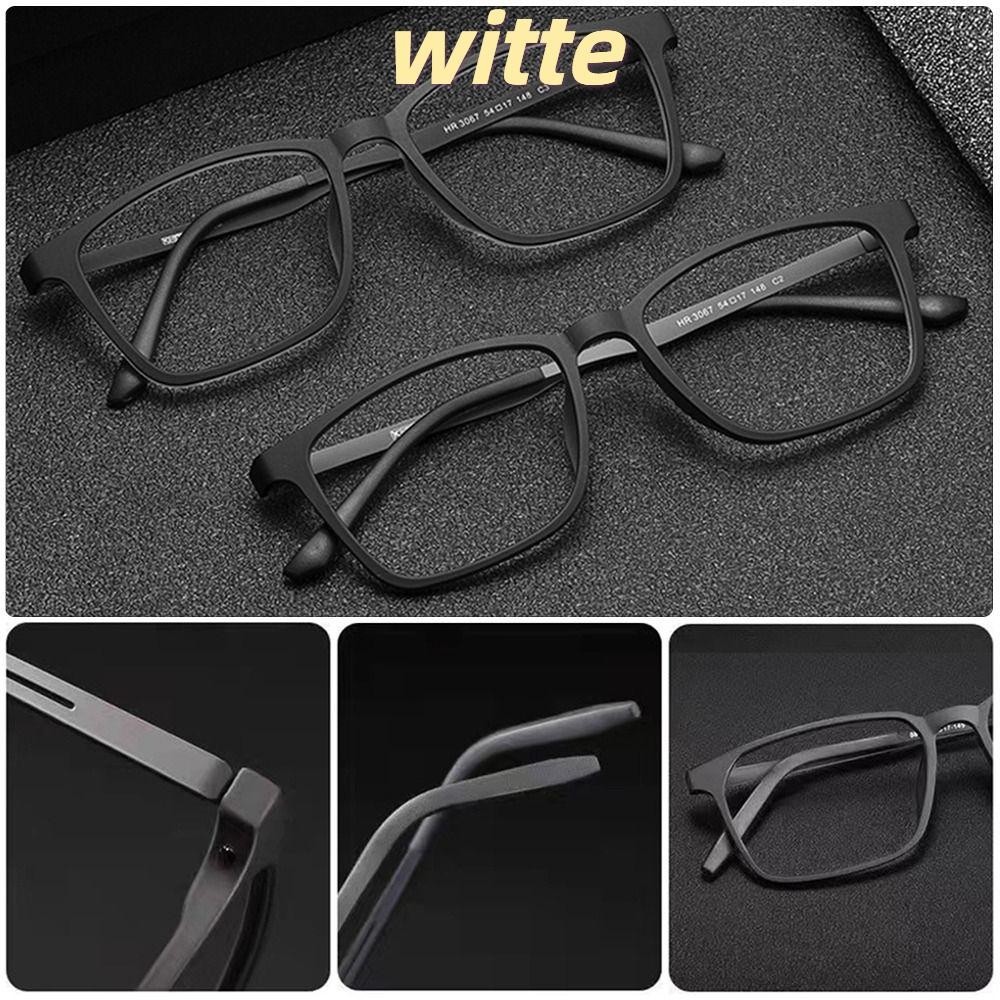 Witte แว่นตาอ่านหนังสือ ไทเทเนียมบริสุทธิ์ ป้องกันแสงสีฟ้า ใส่สบาย สไตล์นักธุรกิจ สําหรับเล่นกีฬากลางแจ้ง