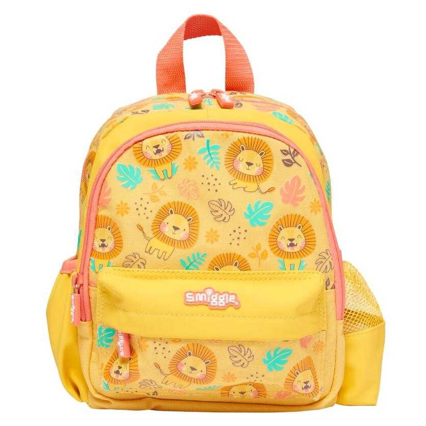 พร้อมส่ง 🙅‍♀️Smiggle Bag กระเป๋าเป้ กระเป๋านักเรียน สำหรับเด็กเล็ก ขนาด 10.5 นิ้ว ของแท้ 🚩ลายเหลืองสิงโต🎒