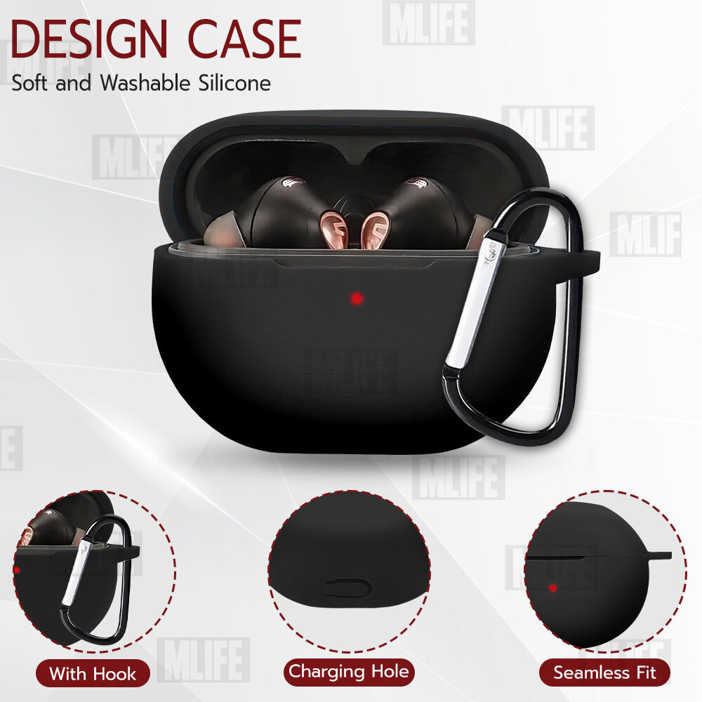 MLIFE - เคส SoundPEATS Capsule 3 Pro เคสกันรอย เคสหูฟัง สายคล้องคอ หูฟังไร้สาย หูฟังบลูทูธ - Earphone Case Cover - รูปที่ 2