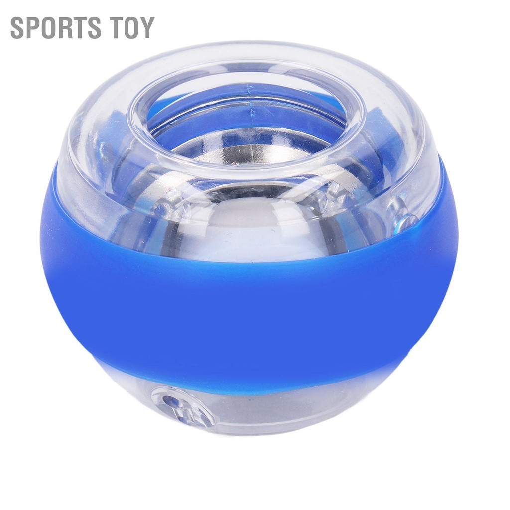 Sports Toy ข้อมือที่มีสีสัน Power Gyroscope Ball Hand Grip Strengthener Blue ข้อมือ Forearm ออกกำลังกาย