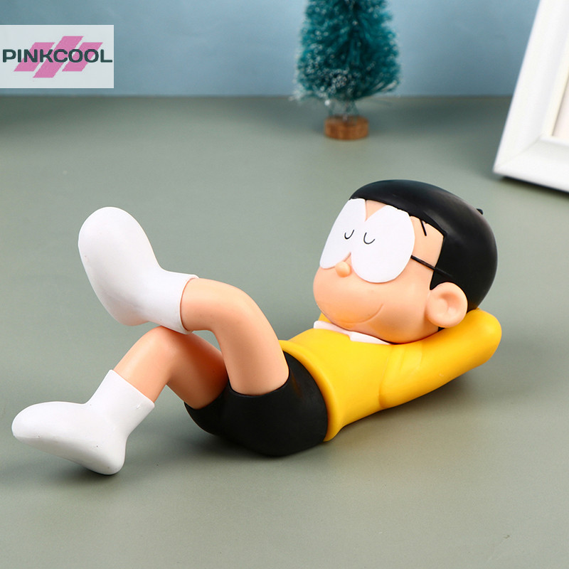 Pinkcool ขายดี โมเดลฟิกเกอร์ PVC รูปการ์ตูนโดราเอมอน Nobi Nobita ขนาด 17 ซม. สําหรับตกแต่งเค้ก
