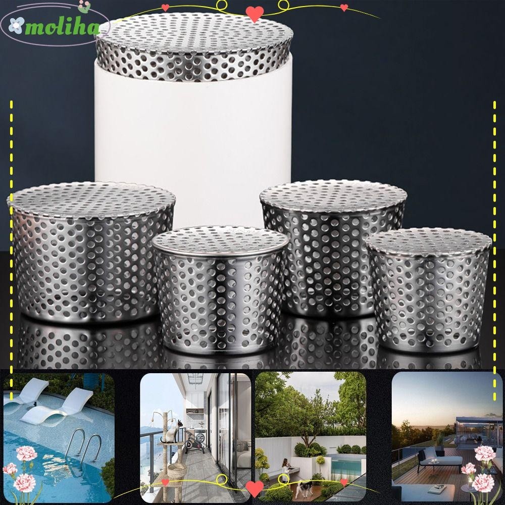 Moliha ฝาครอบท่อระบายน้ํา สเตนเลส ป้องกันหนู กันการปิดกั้น สําหรับติดหลังคารถยนต์