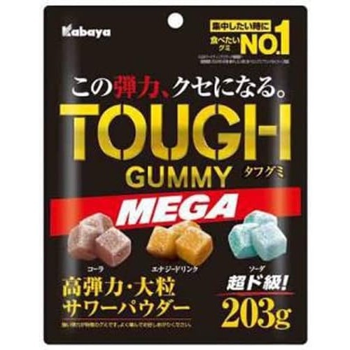 Kabaya Tough Gummy MEGA 203 กรัม x 6 ถุง <จากญี่ปุ่น>